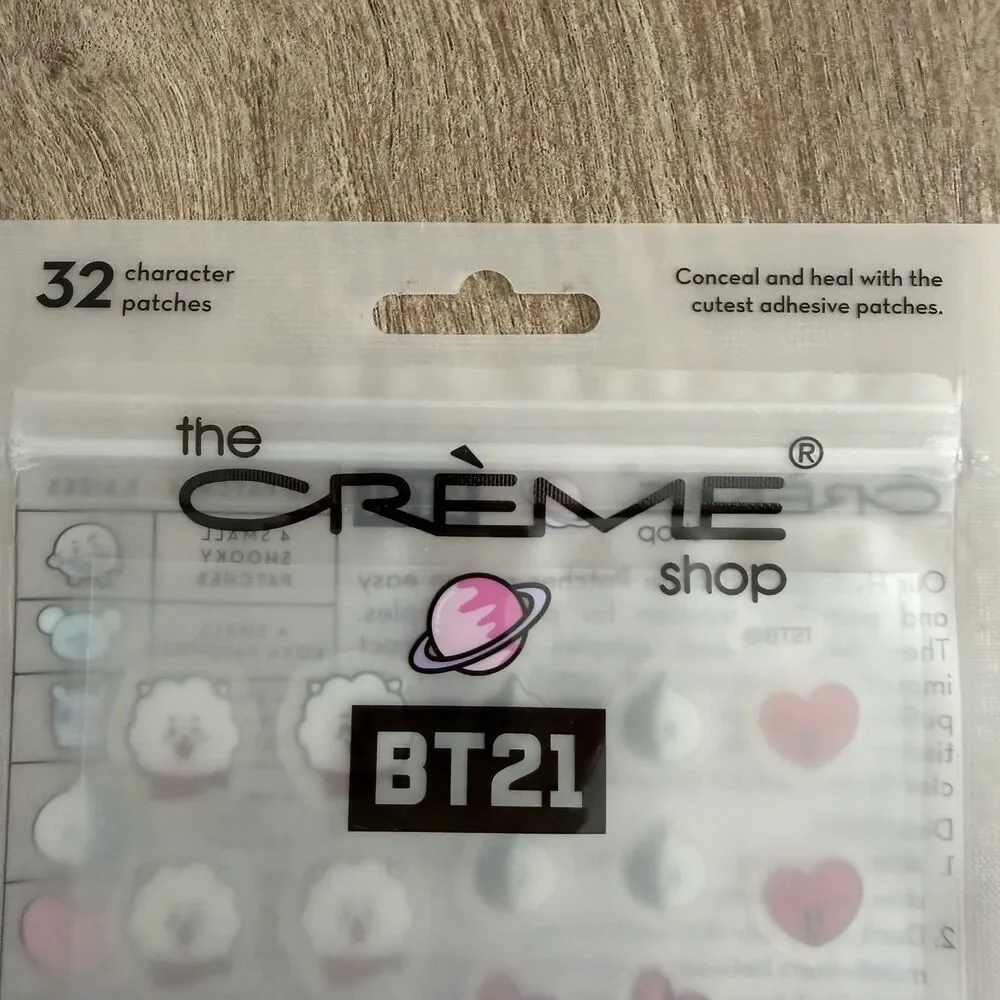 (SET of 2) The Creme Shop BT21 Acne Pimple Patches | Protect & Heal Blemishes